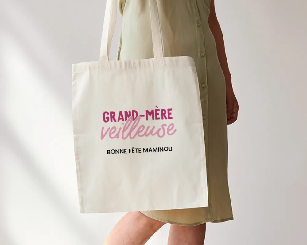 Tote bag personnalisé - Grand mère-veilleuse|Cadeaux.com New