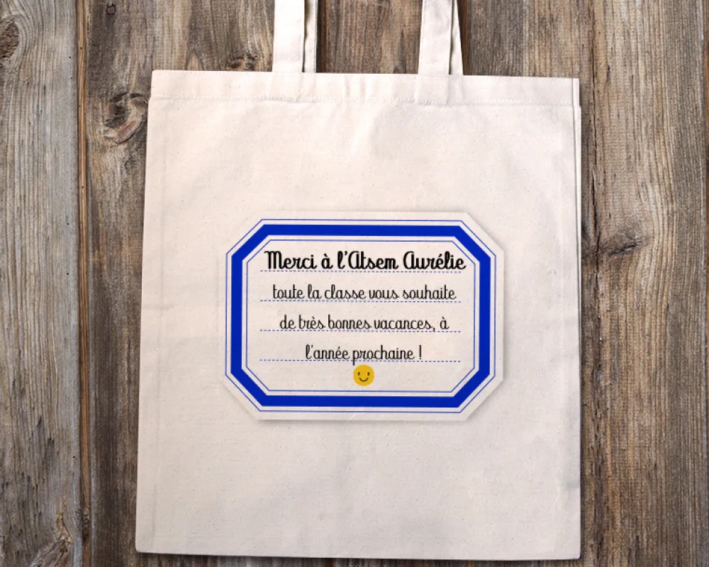 Tote bag personnalisé - Merci Maîtresse, Maître et ATSEM|Cadeaux.com Clearance