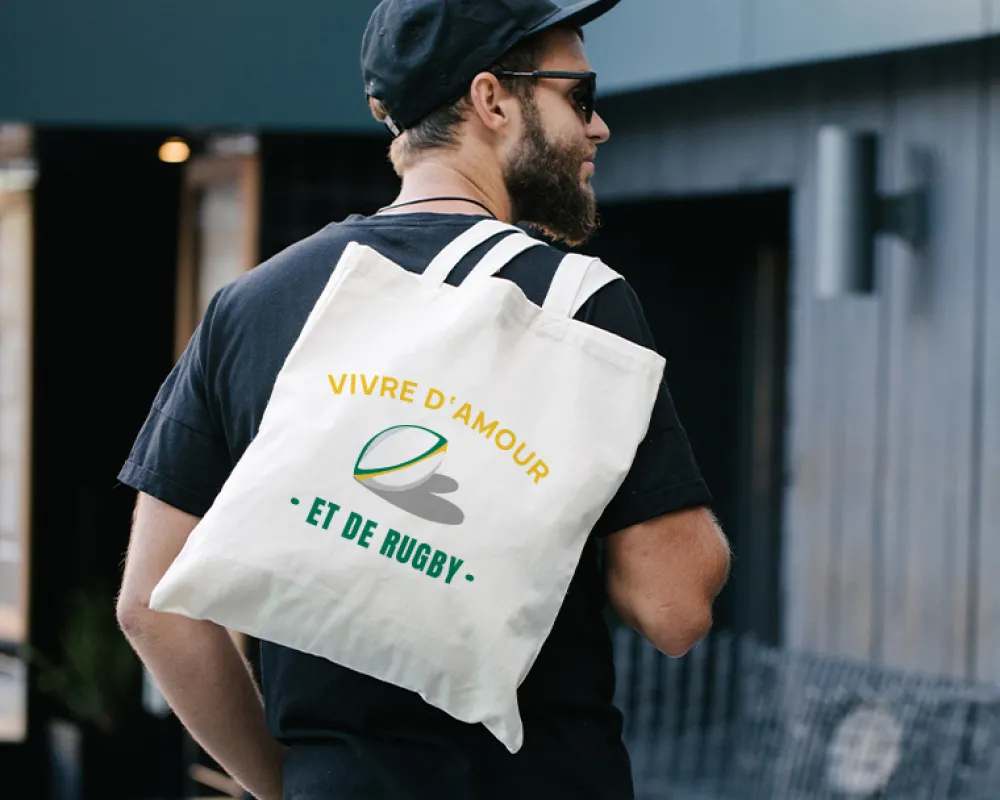 Tote bag personnalisé - Passion Rugby|Cadeaux.com Clearance