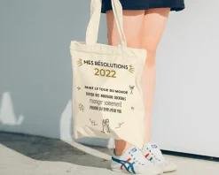 Tote Bag Personnalisable - Mes Résolutions - 100% coton naturel|Cadeaux.com Hot