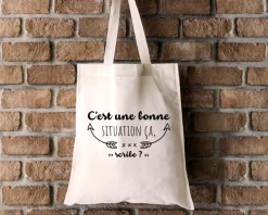 Tote bag Personnalisable - Je suis super - 100% coton naturel|Cadeaux.com Outlet