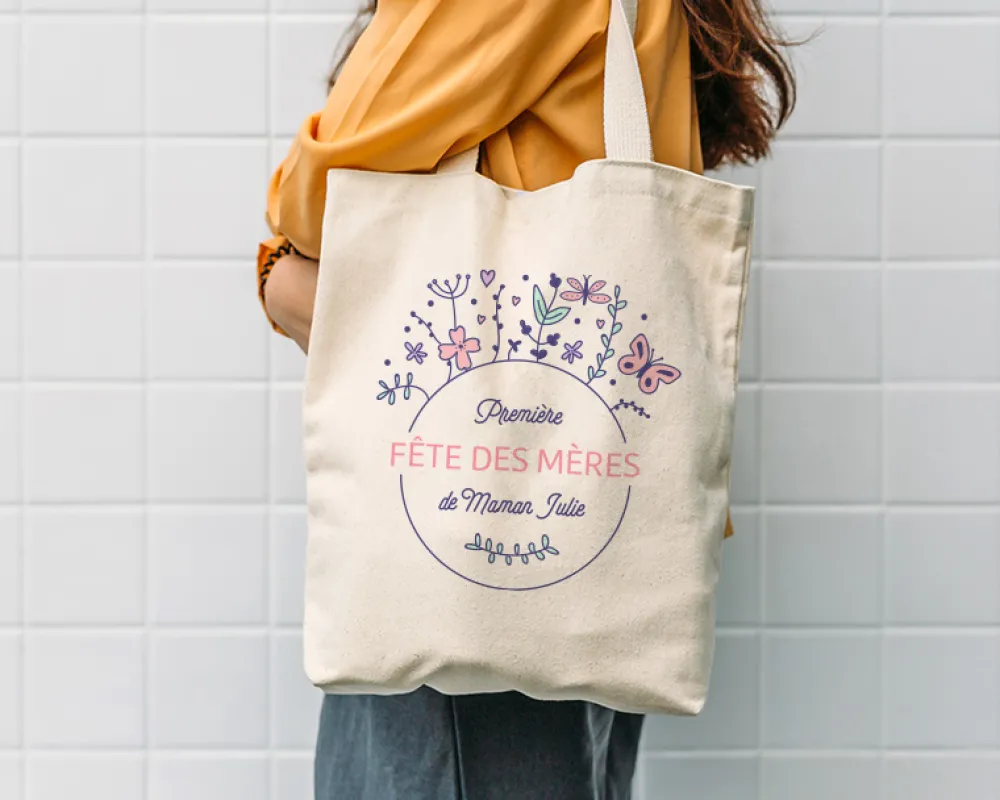 Tote bag personnalisable - Collection Première Fête des Mères|Cadeaux.com Outlet