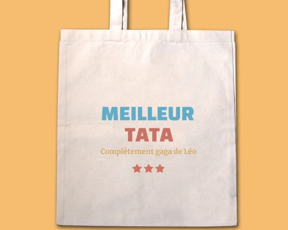 Tote bag personnalisable - Meilleur / Meilleure|Cadeaux.com