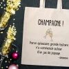 Tote bag Personnalisable - Champagne party - 100% coton naturel|Cadeaux.com Discount