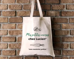 Tote Bag Personnalisable - Mes petites courses - 100% coton naturel|Cadeaux.com New