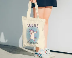 Tote bag Personnalisable - Licorne diplômée -100% coton naturel|Cadeaux.com New