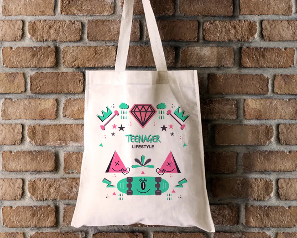 Tote bag Personnalisable - Skateboard - 100% coton naturel|Cadeaux.com Discount