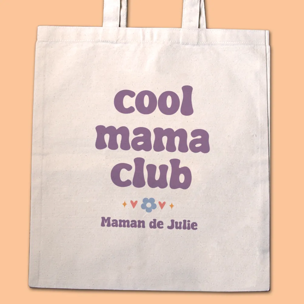 Totebag personnalisé - Cool Mums Club|Cadeaux.com Online