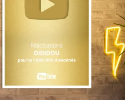 Trophée YouTube personnalisé|Cadeaux.com Best