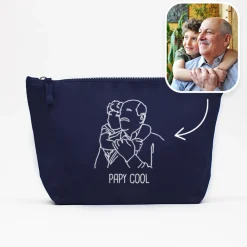 Trousse brodée personnalisée - Photo|Cadeaux.com Best