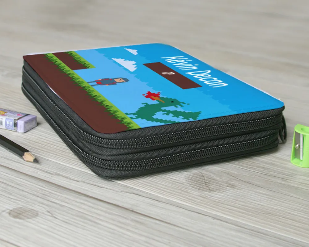 Trousse d'école avec fournitures - Collection Jeux Vidéo Retro - Version Garçon|Cadeaux.com Hot