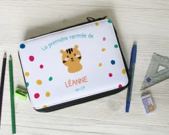 Trousse d'école personnalisable avec fournitures - Collection Animaux|Cadeaux.com Sale