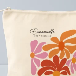 Trousse en coton personnalisée - Botanique|Cadeaux.com Hot