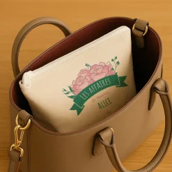 Trousse en coton personnalisée - Maman Fleurie|Cadeaux.com Outlet