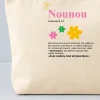 Trousse en coton personnalisée - Définition Nounou|Cadeaux.com