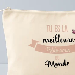 Trousse en coton personnalisée - Tu es la meilleure|Cadeaux.com Best