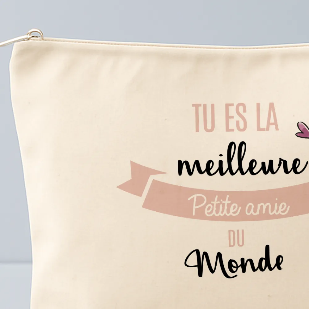 Trousse en coton personnalisée - Tu es la meilleure|Cadeaux.com Best