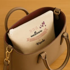 Trousse en coton personnalisée - Tu es la meilleure|Cadeaux.com Best