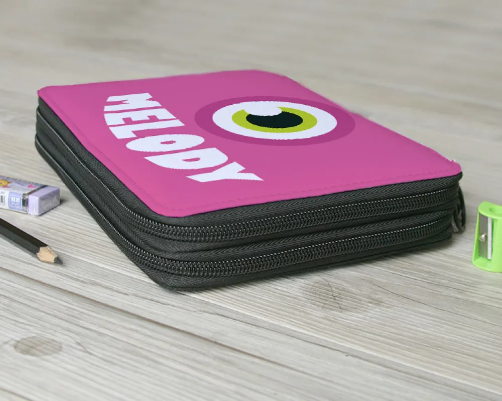 Trousse monstre rose avec fournitures|Cadeaux.com Online