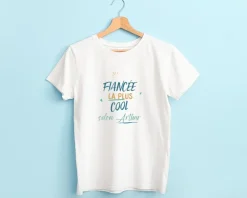 T-Shirt femme personnalisé : Fiancée la plus...|Cadeaux.com Clearance