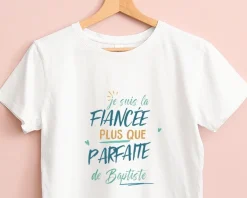 T-Shirt femme personnalisé : Fiancée la plus...|Cadeaux.com Clearance