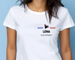 T-shirt femme personnalisé - Supporter Football|Cadeaux.com Outlet
