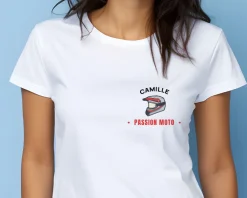 T-shirt femme personnalisé - Passion Moto|Cadeaux.com Online