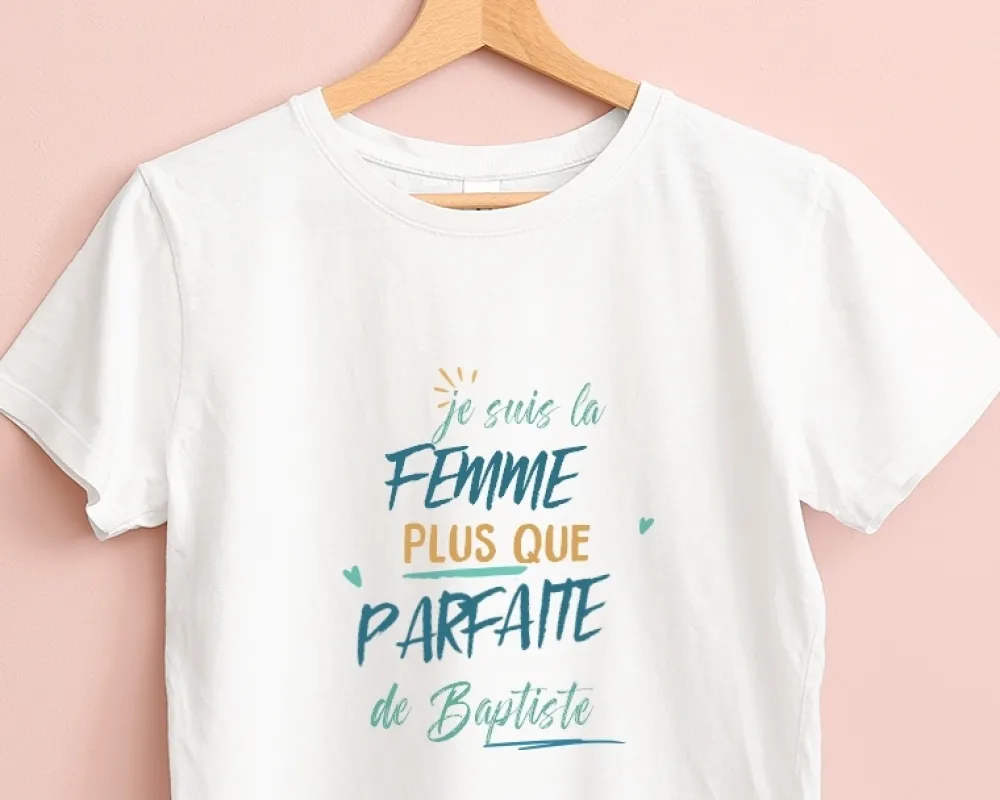 T-Shirt femme personnalisé : Femme la plus...|Cadeaux.com Outlet