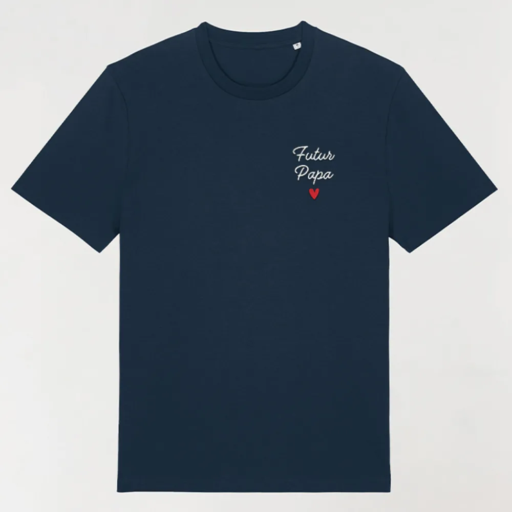 T-shirt homme personnalisé brodé - Coeur|Cadeaux.com