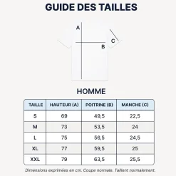 T-shirt homme personnalisé brodé - Coeur|Cadeaux.com