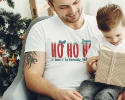 T-shirt homme personnalisé Noël - Ho Ho Ho !|Cadeaux.com Clearance