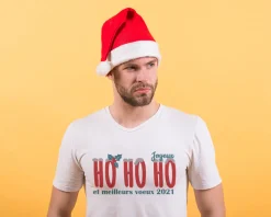 T-shirt homme personnalisé Noël - Ho Ho Ho !|Cadeaux.com Clearance