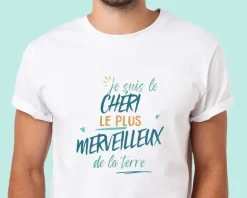 T-Shirt homme personnalisé : Chéri le plus...|Cadeaux.com New