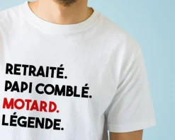 T-shirt homme personnalisé - Message Moto|Cadeaux.com Hot