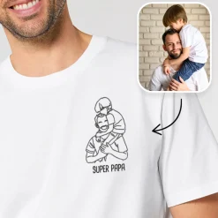 T-shirt homme personnalisé brodé - Photo|Cadeaux.com Sale