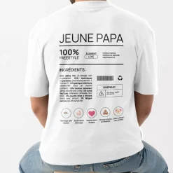 T-shirt homme personnalisé - Composition d'un jeune papa|Cadeaux.com Online