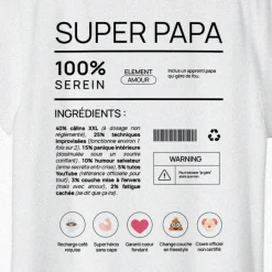 T-shirt homme personnalisé - Composition d'un jeune papa|Cadeaux.com Online