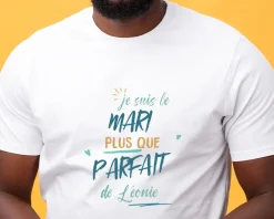 T-Shirt homme personnalisé : Mari le plus...|Cadeaux.com Discount