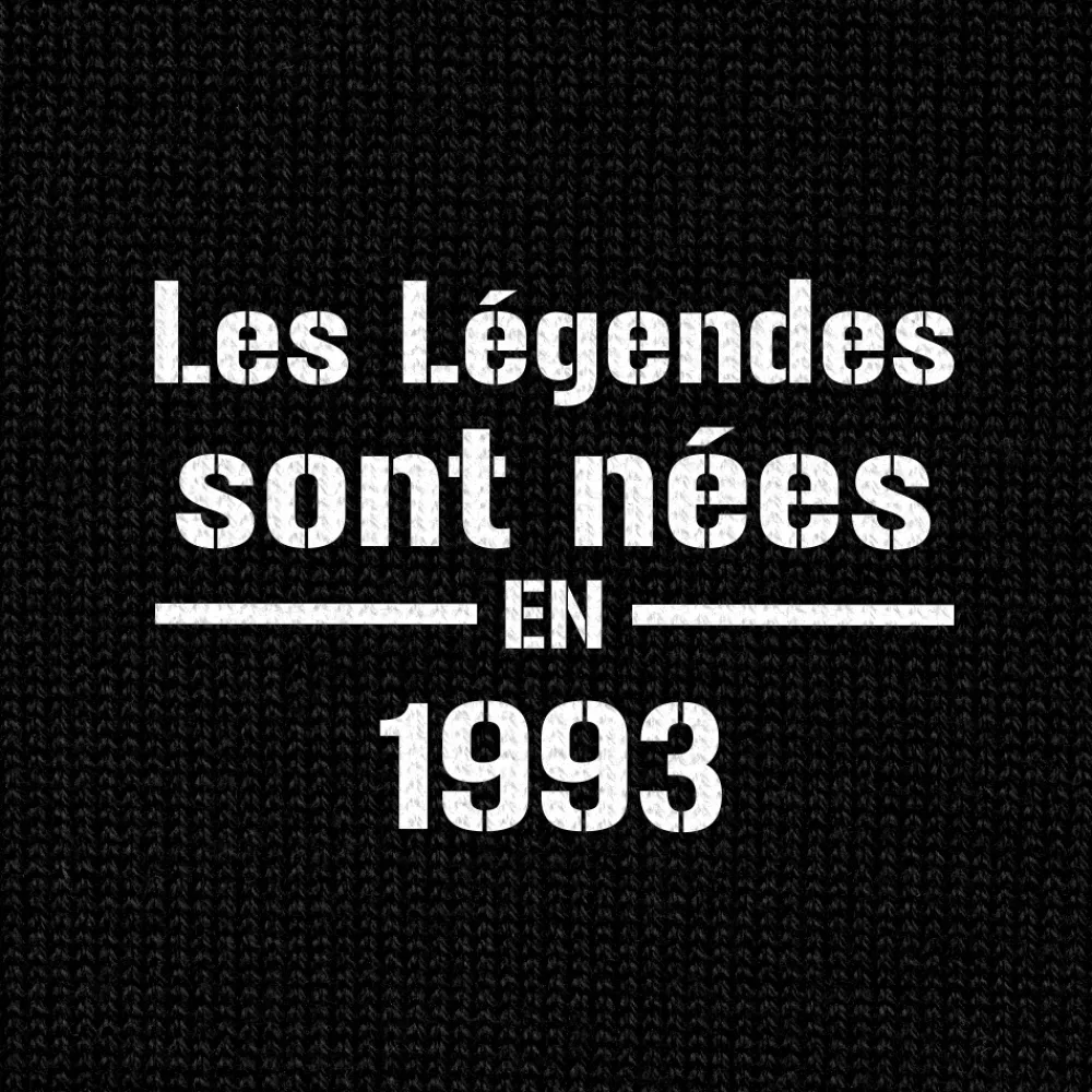 T-shirt noir personnalisé - Légendes|Cadeaux.com Discount