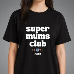 T-shirt noir personnalisé - Cool Mums Club|Cadeaux.com