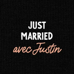 T-shirt noir personnalisé - Message|Cadeaux.com Online