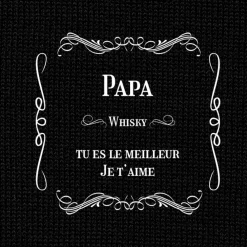T-shirt noir personnalisé - Whisky|Cadeaux.com Online