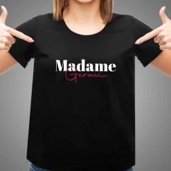 T-shirt noir personnalisé - Mr & Mrs|Cadeaux.com Outlet