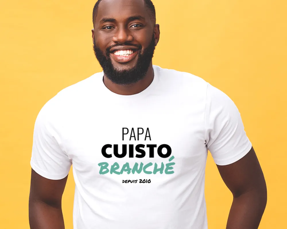 T-shirt personnalisé homme - Texte|Cadeaux.com