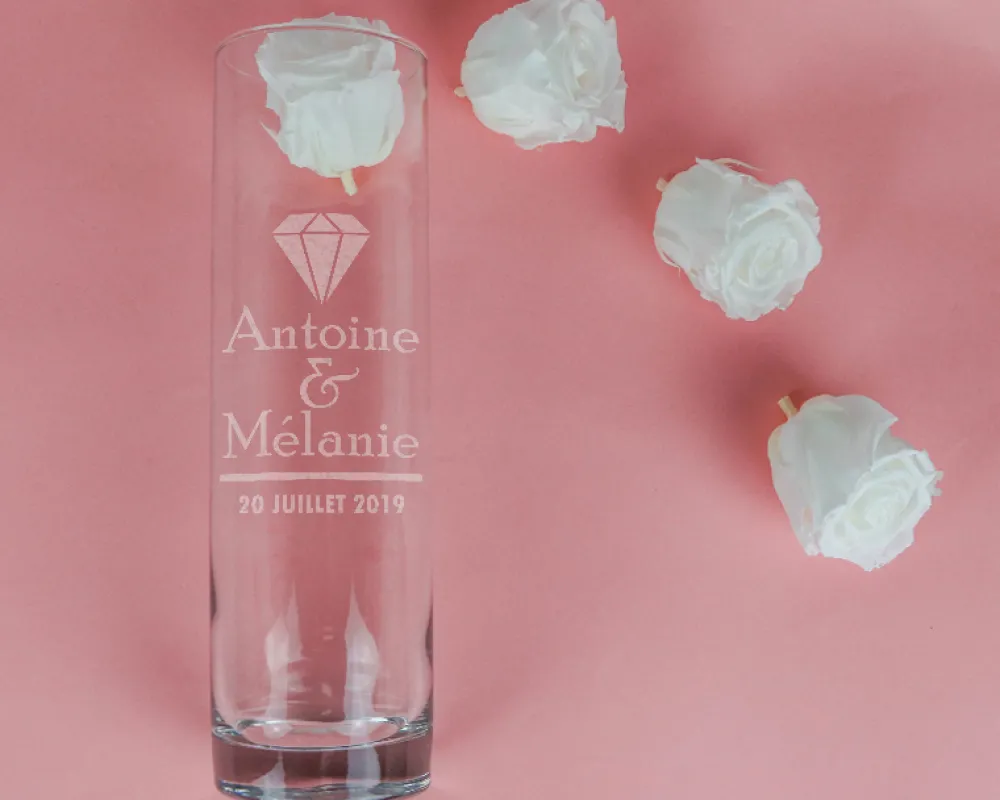 Vase personnalisé anniversaire de mariage - Noces|Cadeaux.com Sale