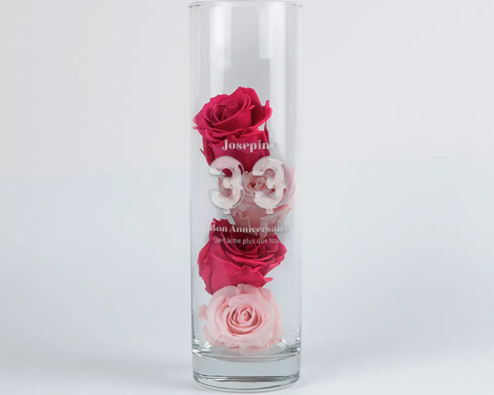 Vase personnalisé anniversaire - Ballons|Cadeaux.com Sale