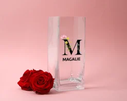 Vase personnalisé cubique - Monogramme|Cadeaux.com Online
