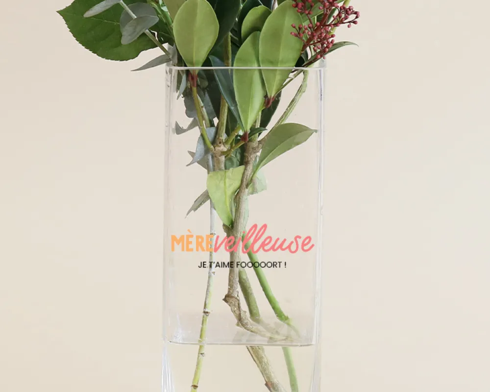 Vase personnalisé cubique - Mère-veilleuse|Cadeaux.com Clearance