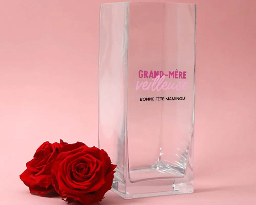 Vase personnalisé cubique - Grand mère-veilleuse|Cadeaux.com Sale