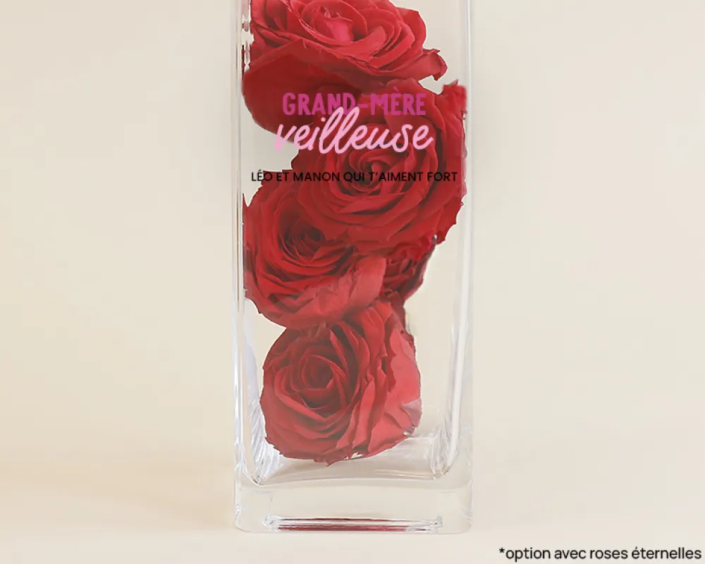 Vase personnalisé cubique - Grand mère-veilleuse|Cadeaux.com Sale